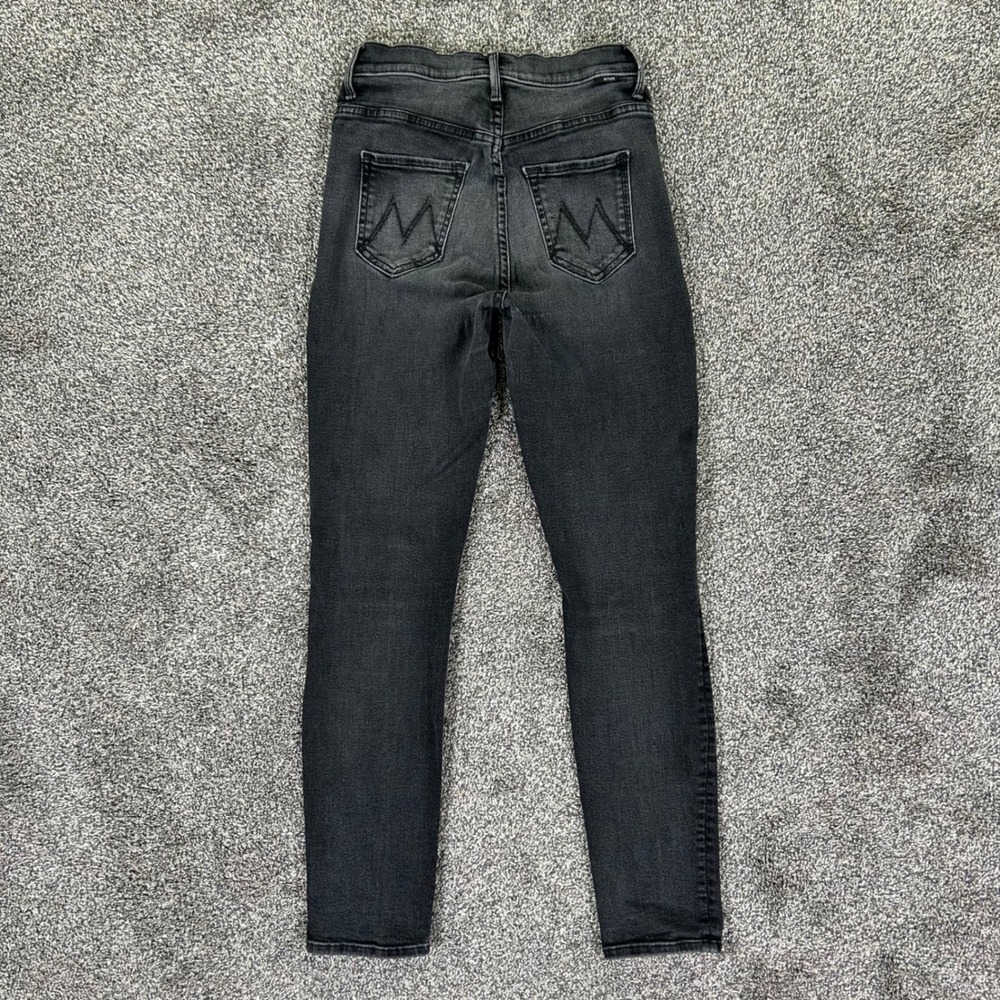 Mother The Swooner Ankle Jeans‎ Cat Got Your Tongue Faded Black Skinny Womens 25 - Picture 2 of 15